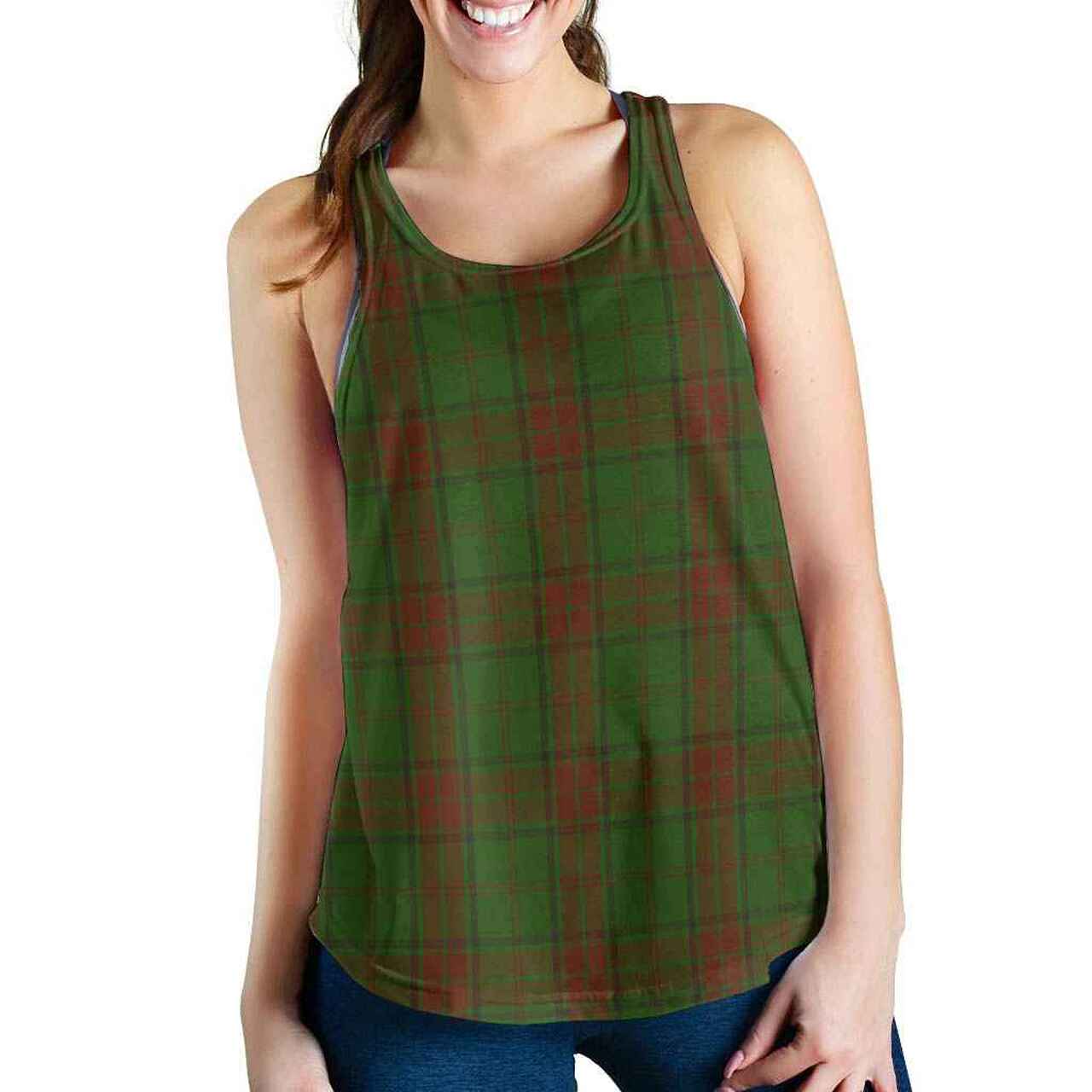 Maxwell Hunting Tartan Plaid Women Racerback Tank