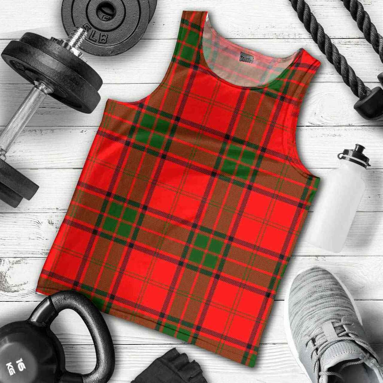 Maxwell Modern Tartan Plaid Men Tank Top