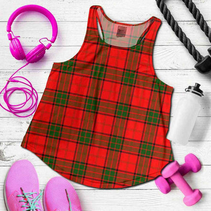 Maxwell Modern Tartan Plaid Women Racerback Tank