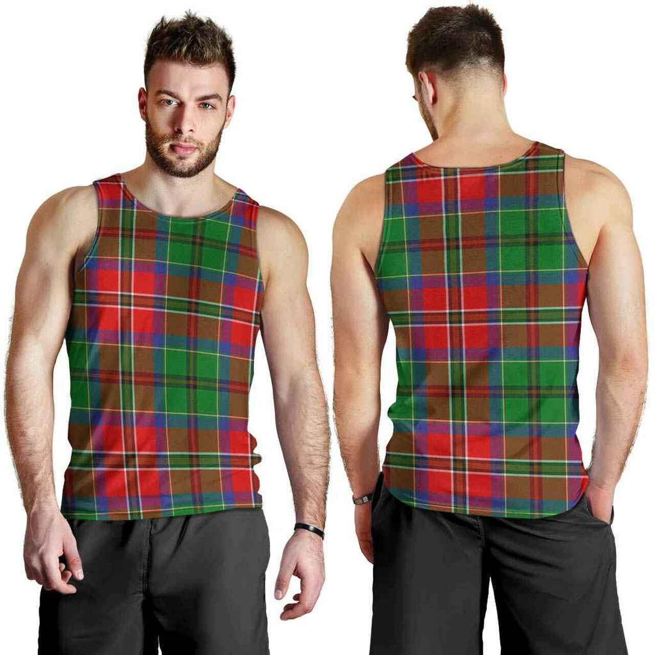 McCulloch Tartan Plaid Men Tank Top