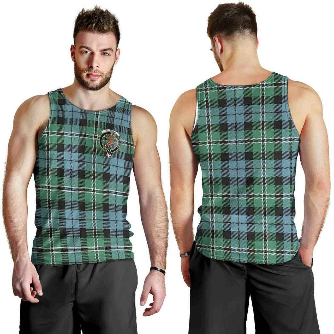 Melville Tartan Crest Men Tank Top