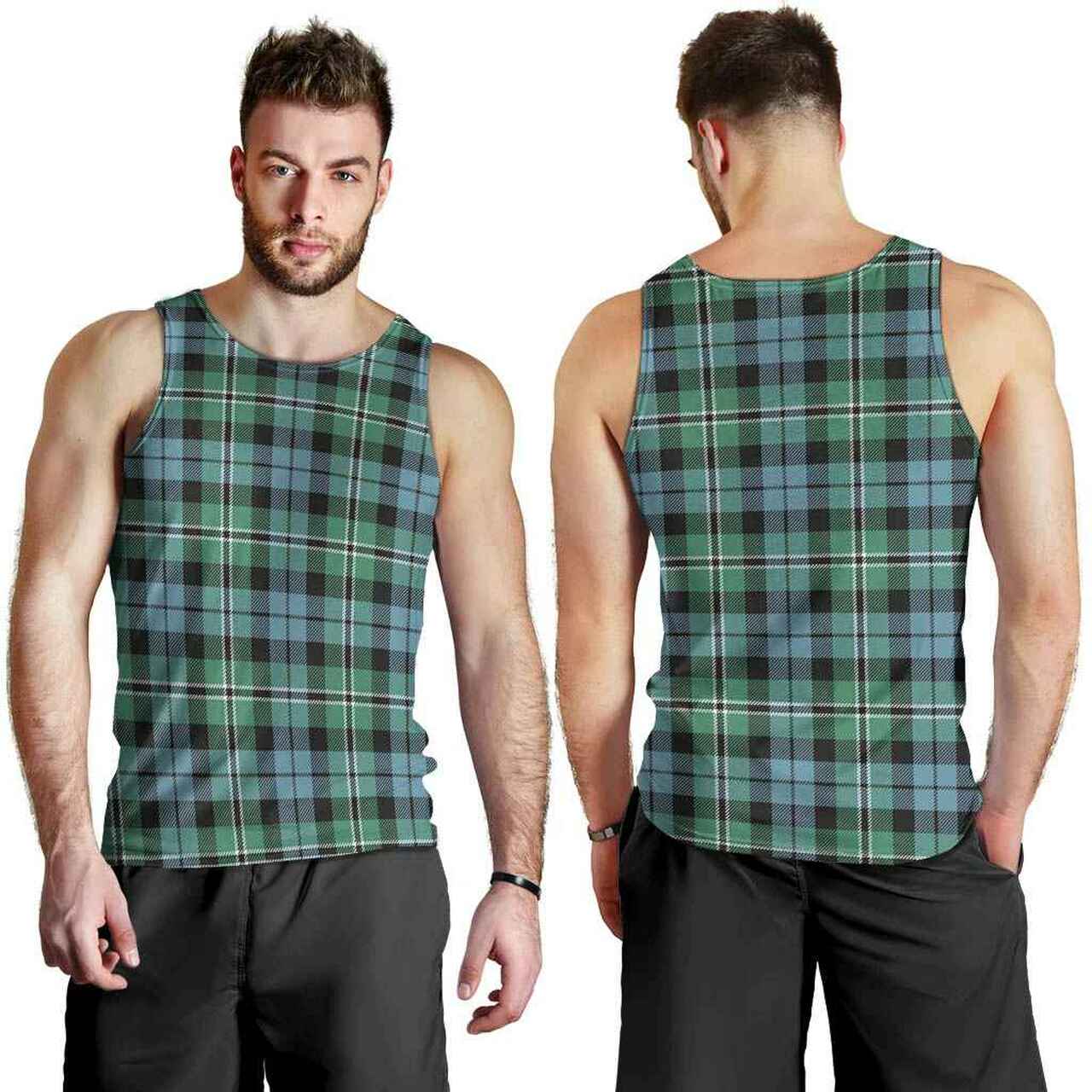 Melville Tartan Plaid Men Tank Top