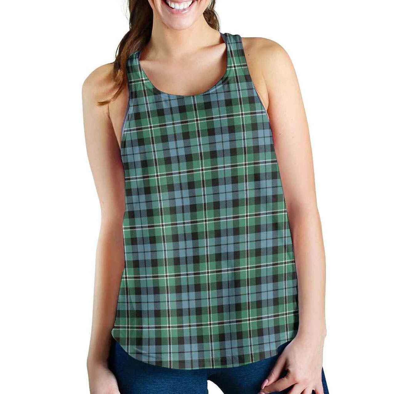 Melville Tartan Plaid Women Racerback Tank