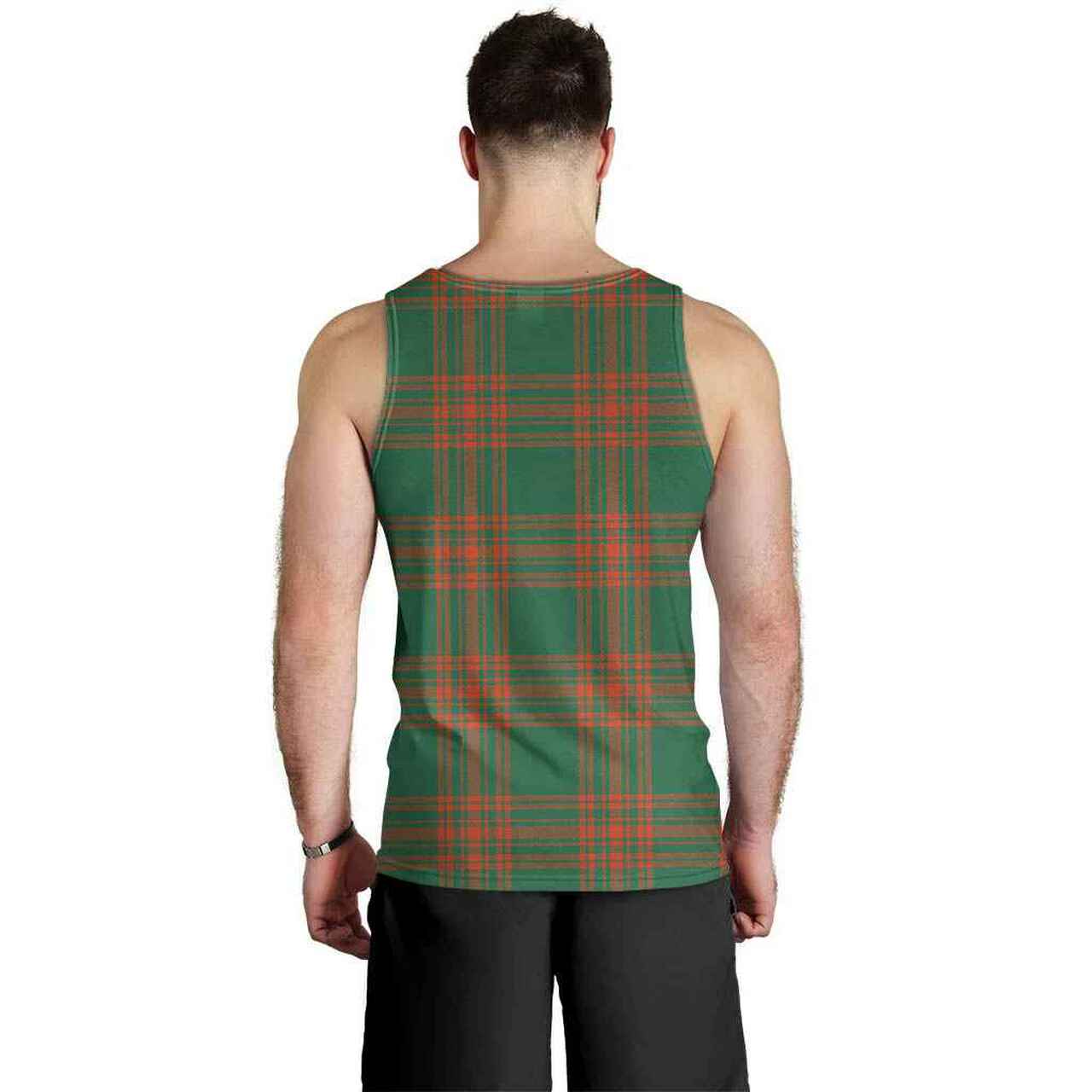 Menzies Green Ancient Tartan Plaid Men Tank Top