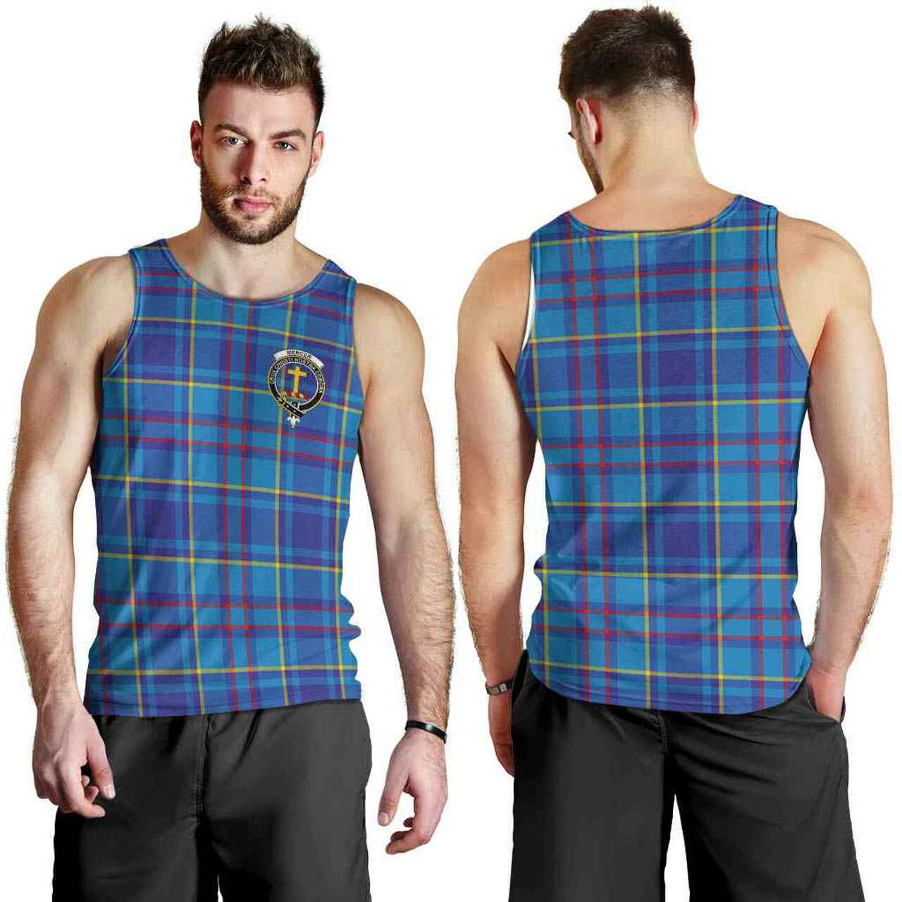 Mercer Tartan Crest Men Tank Top