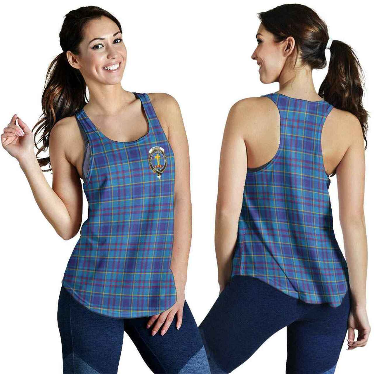 Mercer Tartan Crest Women Racerback Tank