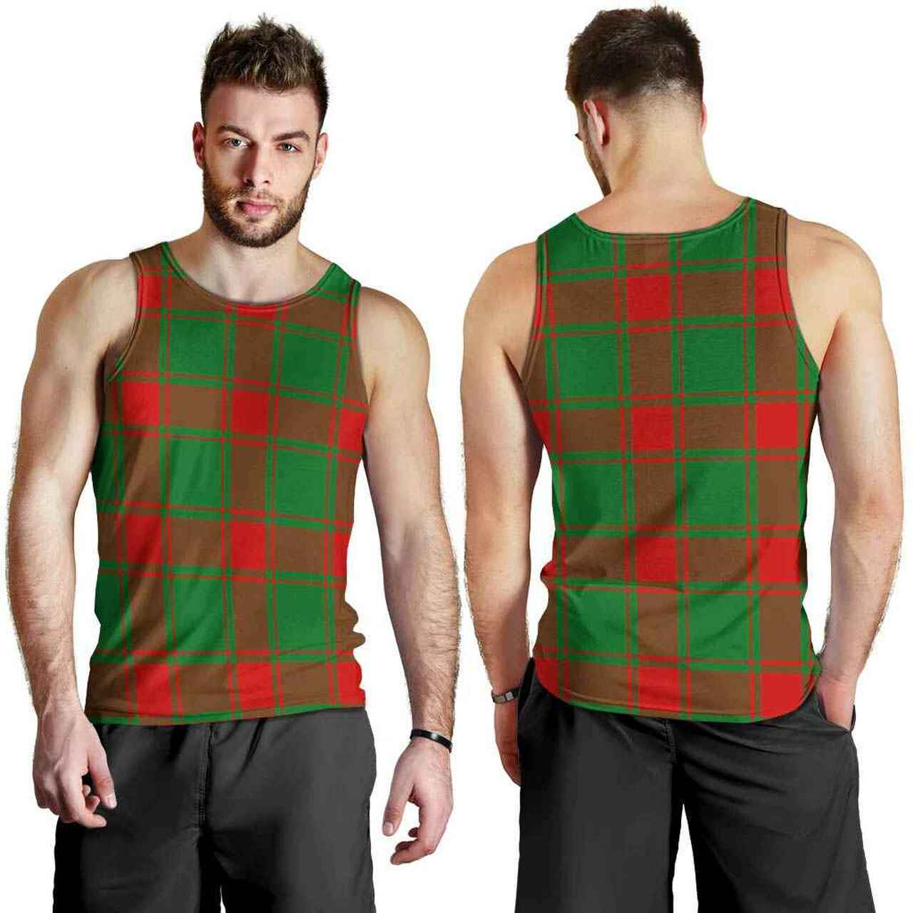 Middleton Modern Tartan Plaid Men Tank Top