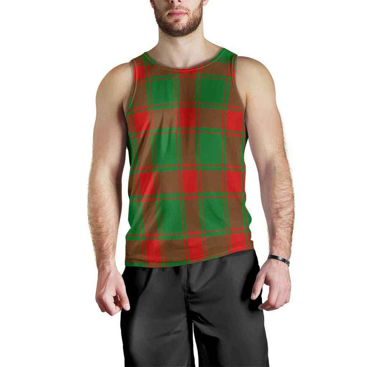 Middleton Modern Tartan Plaid Men Tank Top