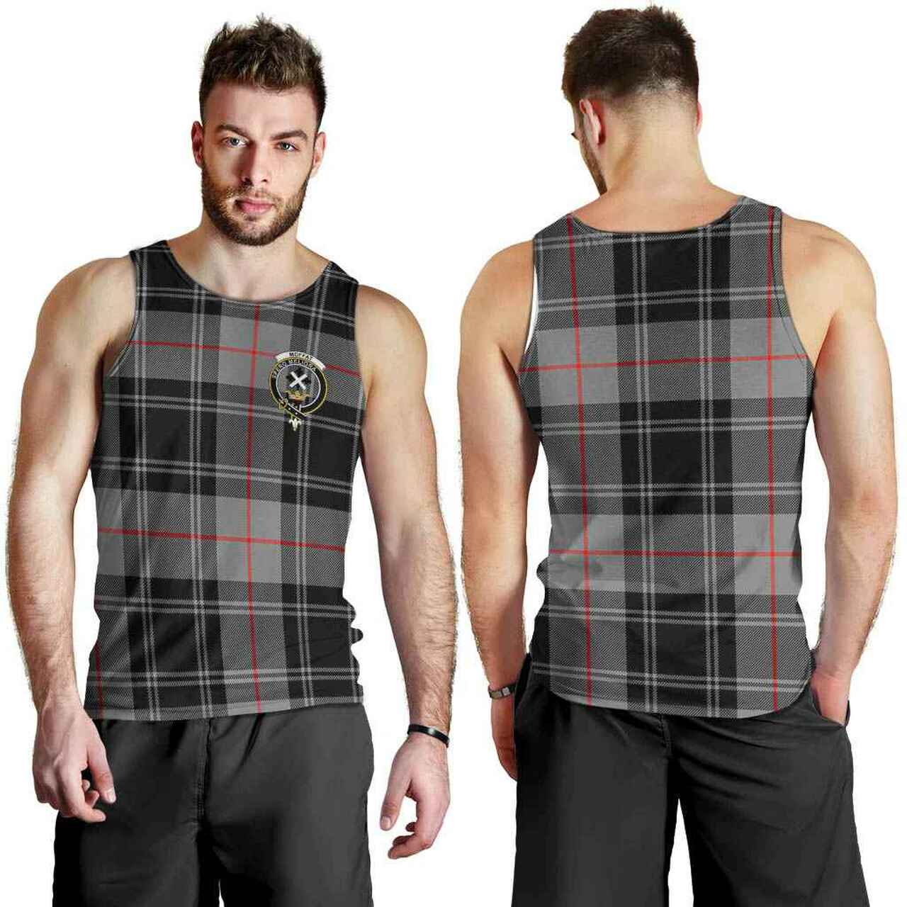 Moffat Tartan Crest Men Tank Top