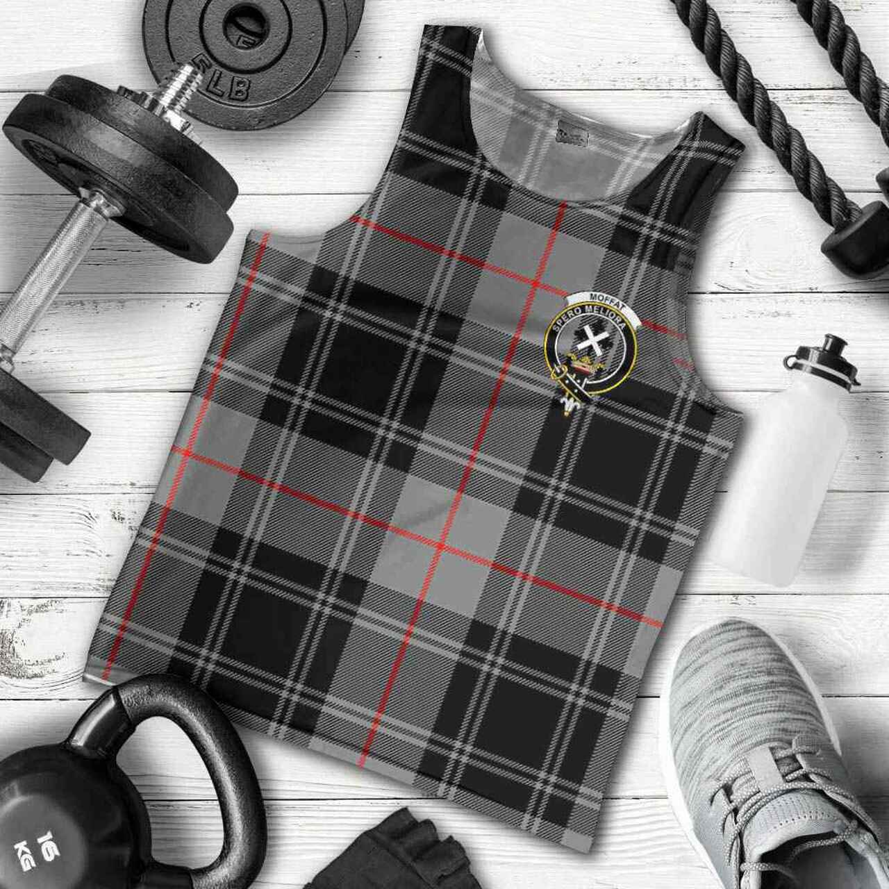 Moffat Tartan Crest Men Tank Top