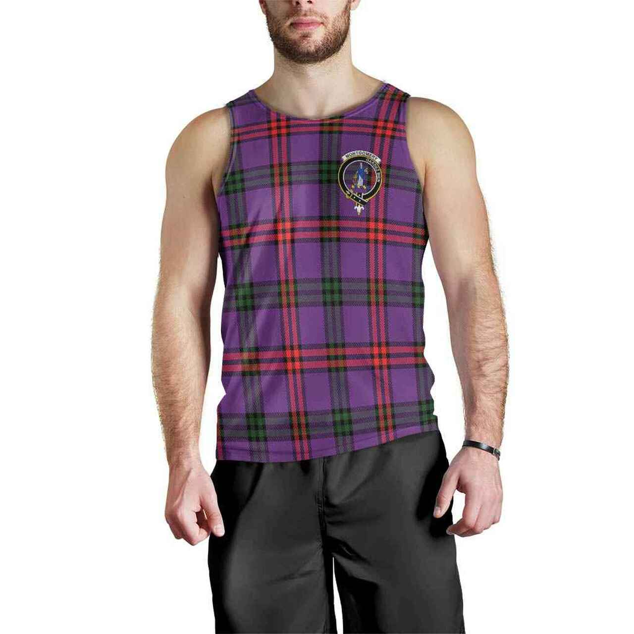 Montgomery Tartan Crest Men Tank Top