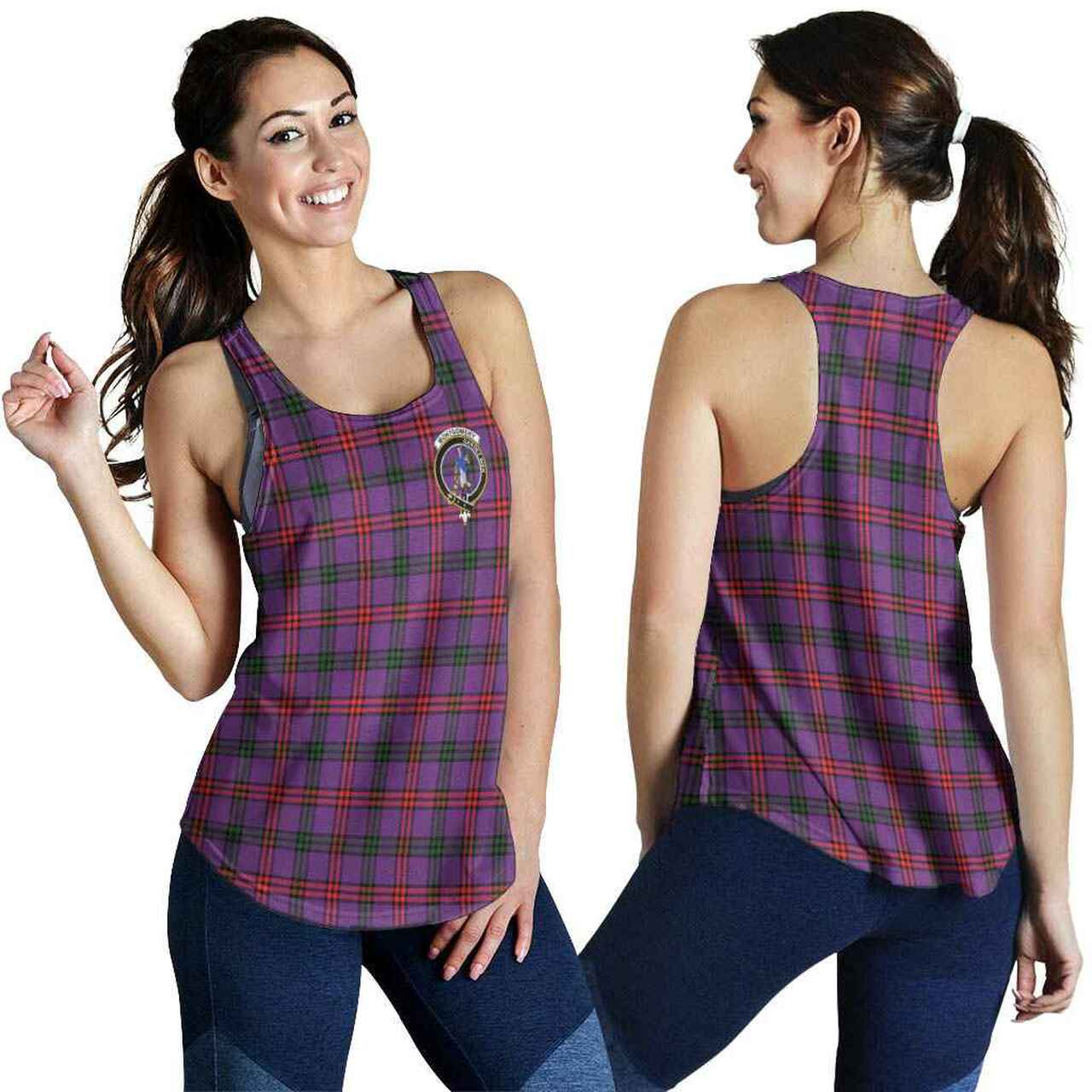 Montgomery Tartan Crest Women Racerback Tank