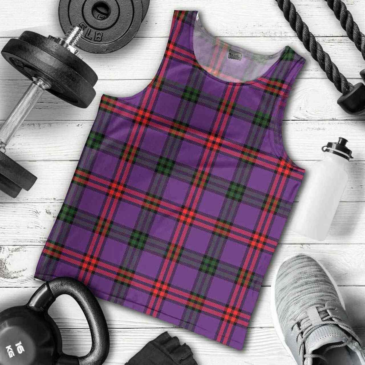 Montgomery Modern Tartan Plaid Men Tank Top