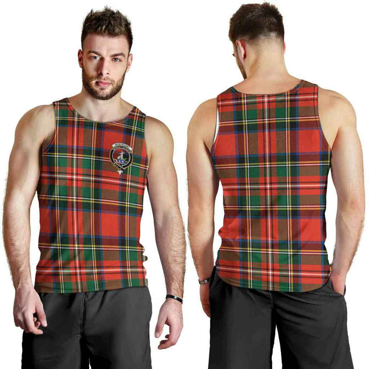 Monypenny Tartan Crest Men Tank Top