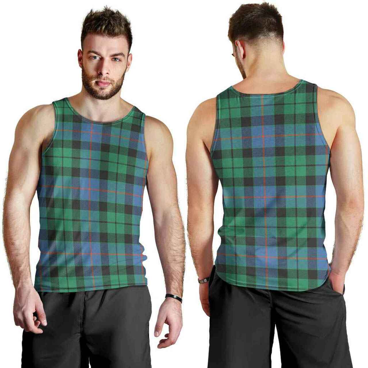 Morrison Ancient Tartan Plaid Men Tank Top