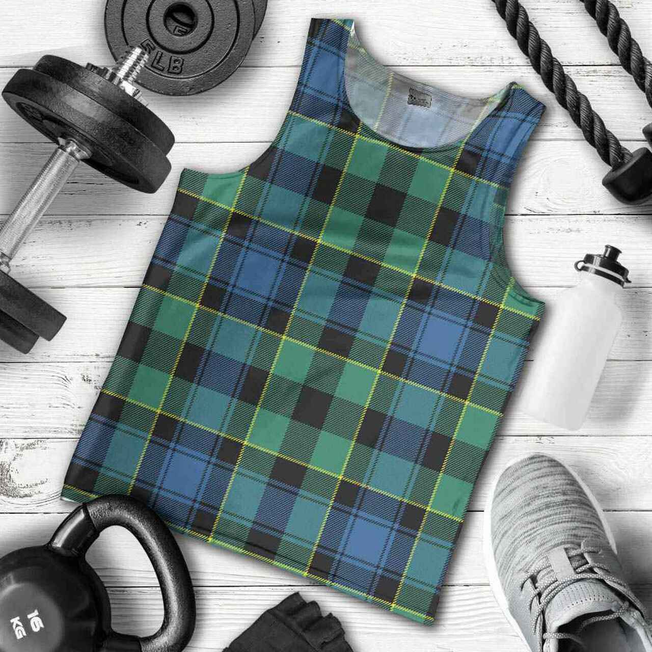 Mouat Tartan Plaid Men Tank Top