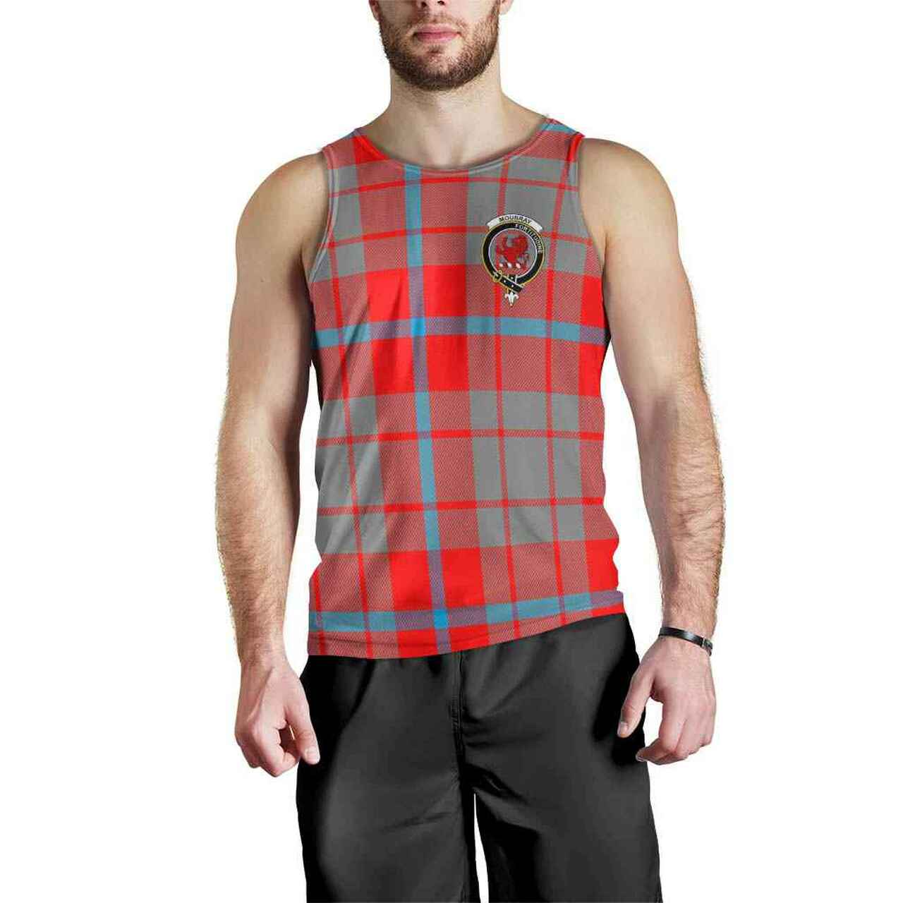 Moubray Tartan Crest Men Tank Top