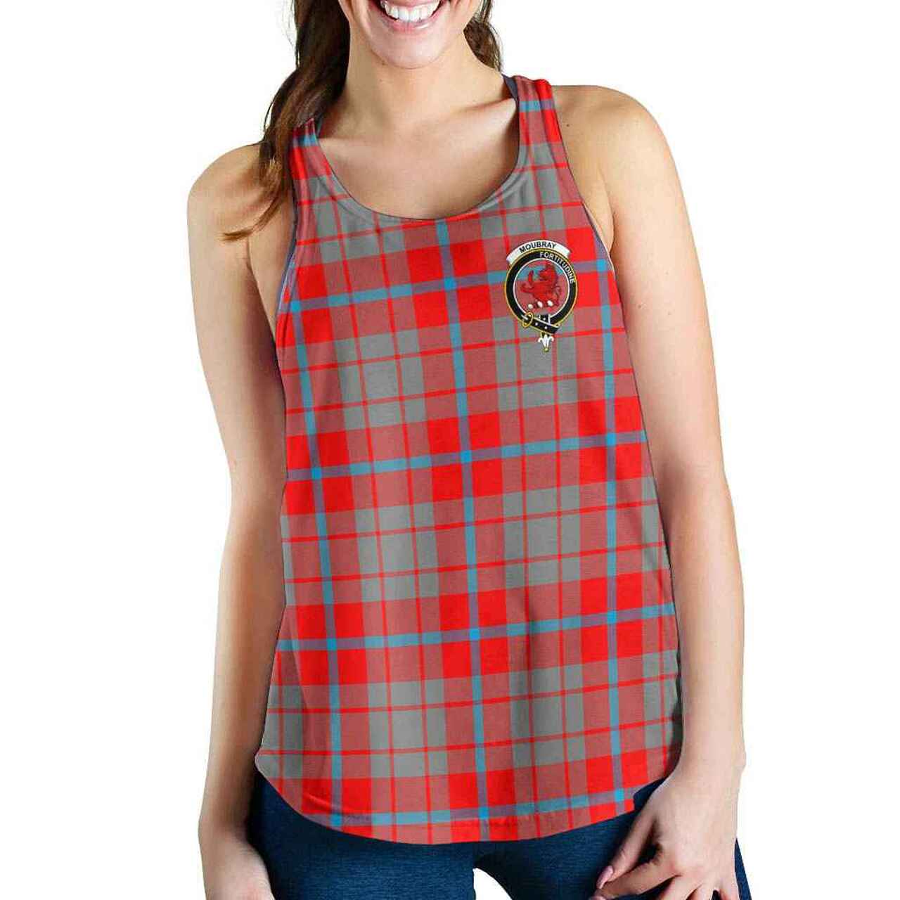 Moubray Tartan Crest Women Racerback Tank