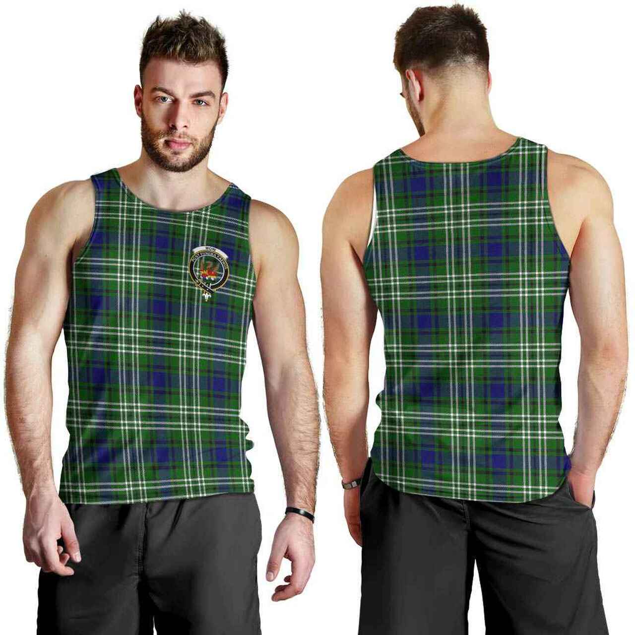 Mow Tartan Crest Men Tank Top