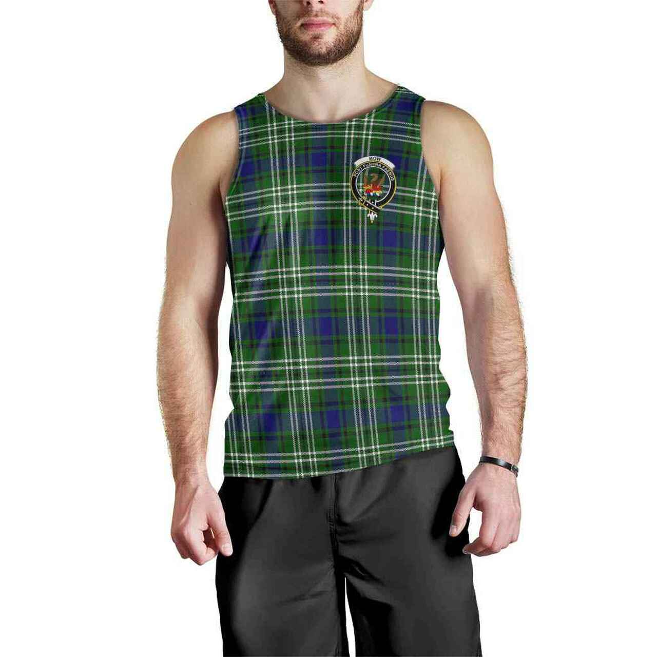 Mow Tartan Crest Men Tank Top