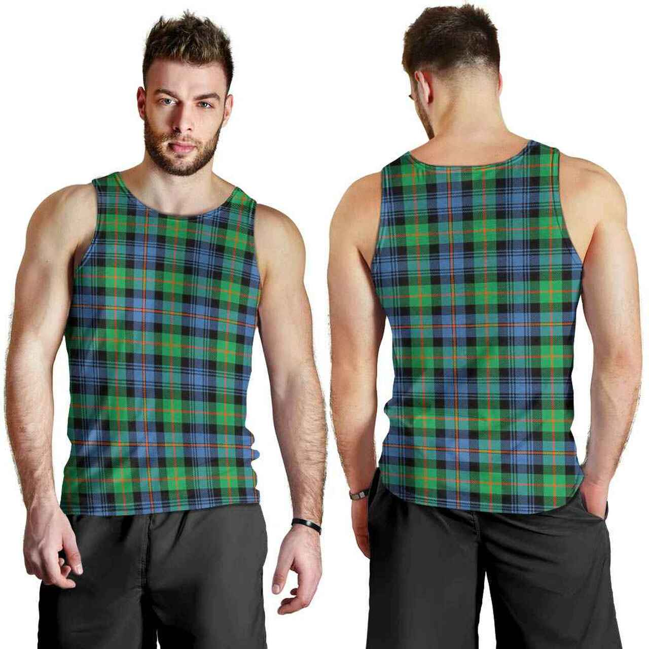 Murray of Atholl Ancient Tartan Plaid Men Tank Top