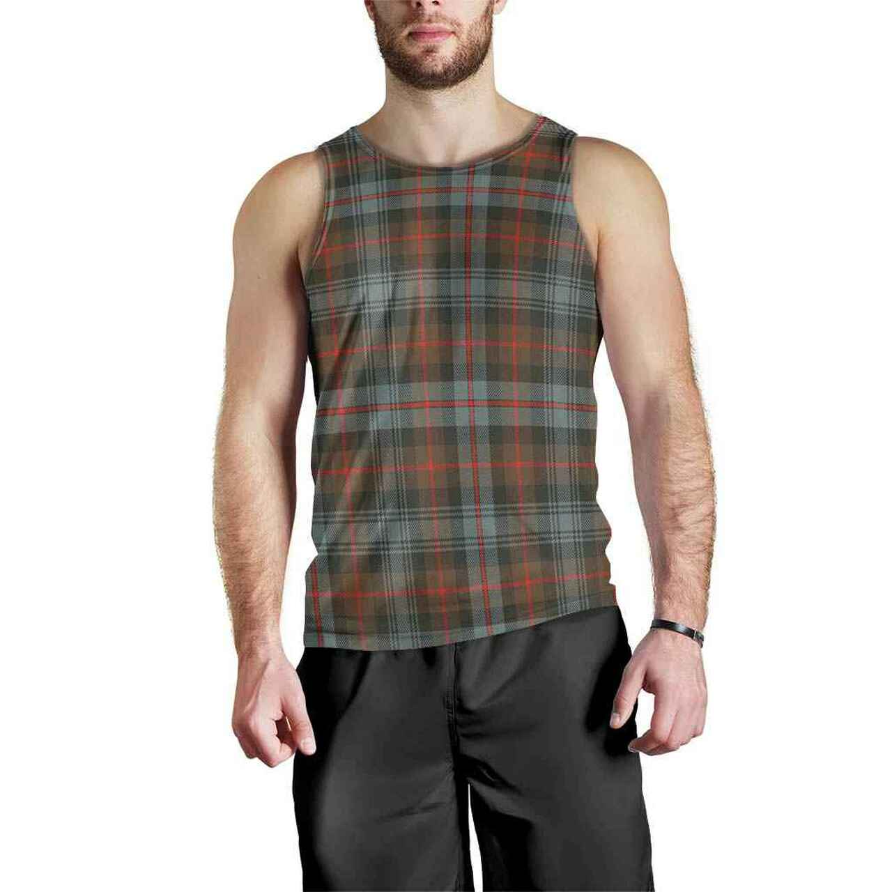 Murray of Atholl Weathered Tartan Plaid Men Tank Top