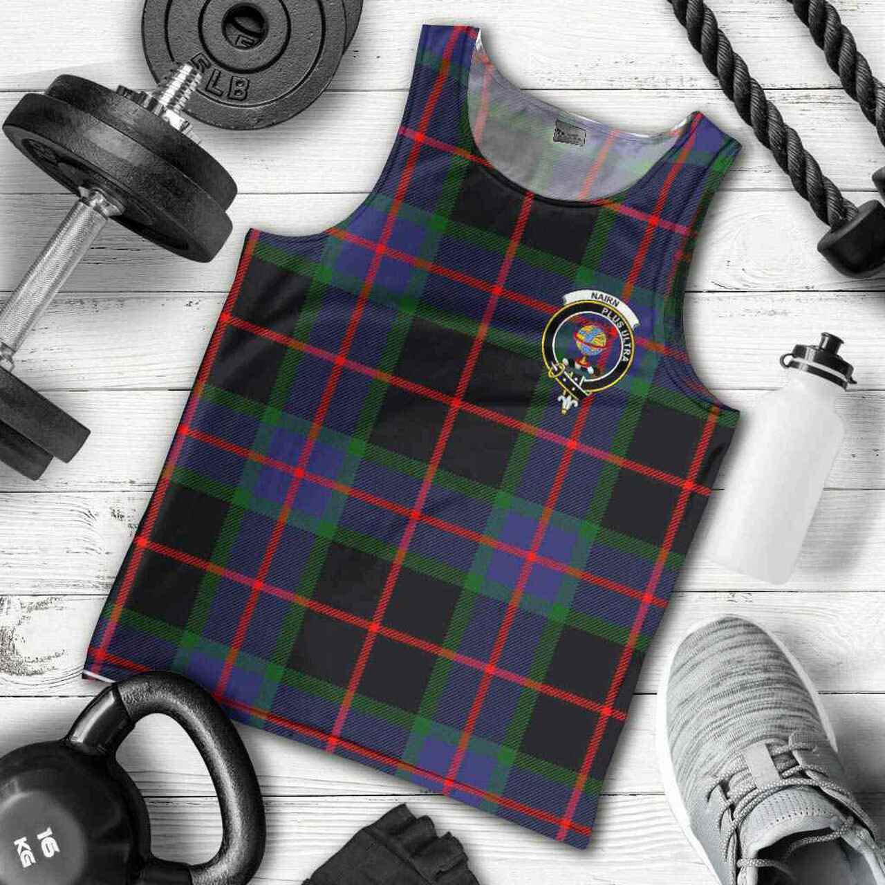 Nairn Tartan Crest Men Tank Top