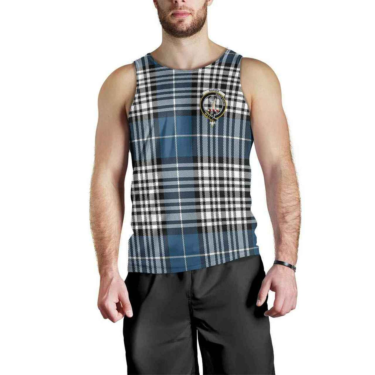 Napier Tartan Crest Men Tank Top