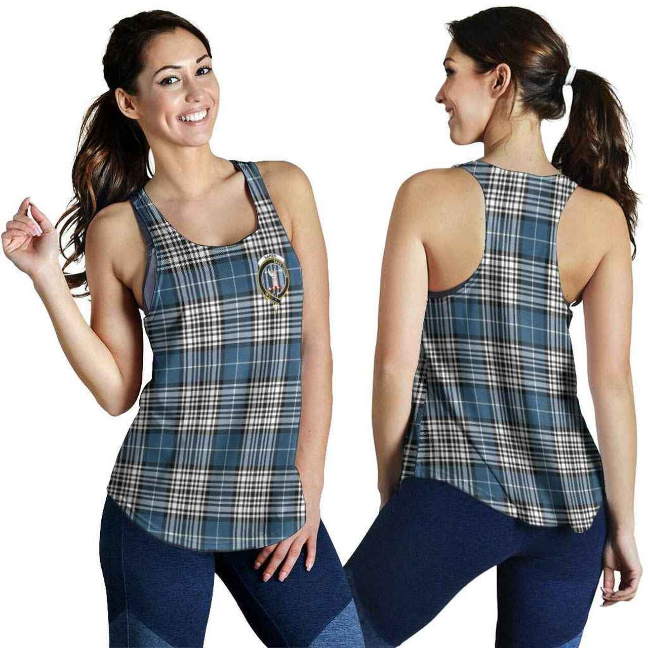 Napier Tartan Crest Women Racerback Tank