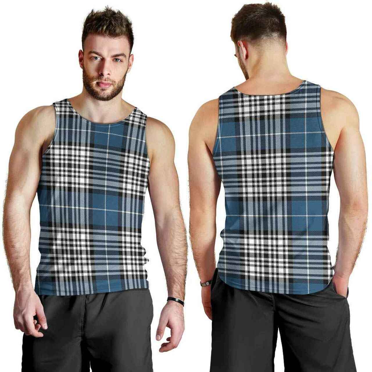 Napier Modern Tartan Plaid Men Tank Top