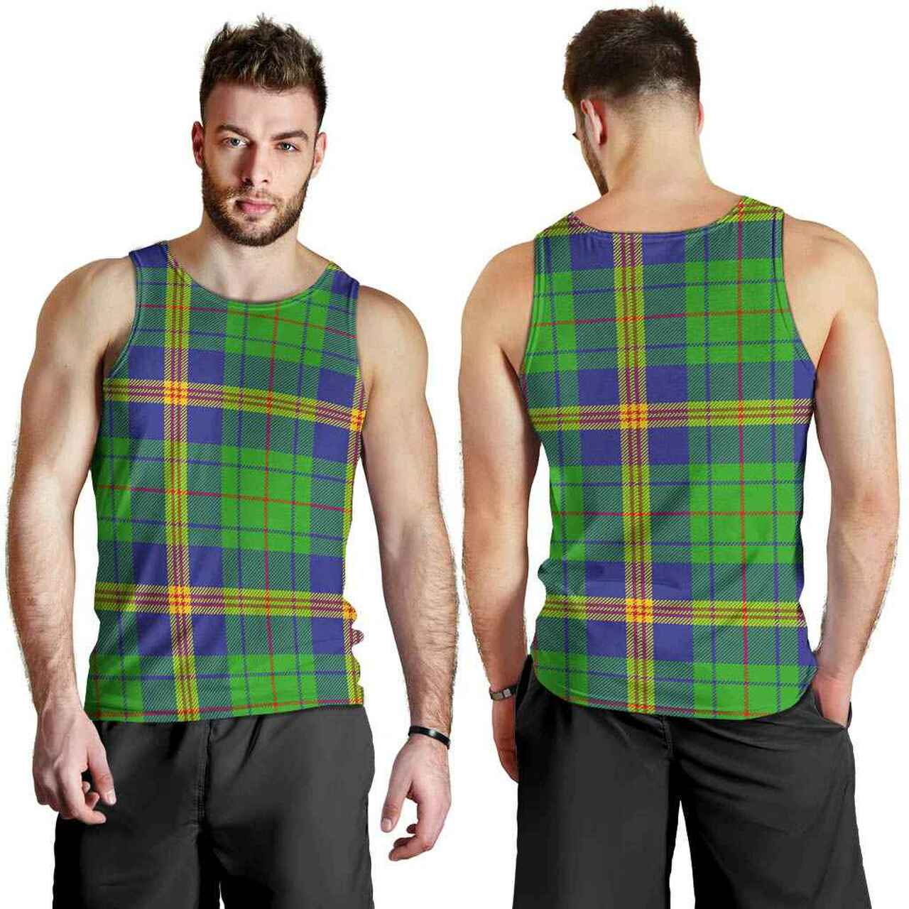 New Mexico Tartan Plaid Men Tank Top