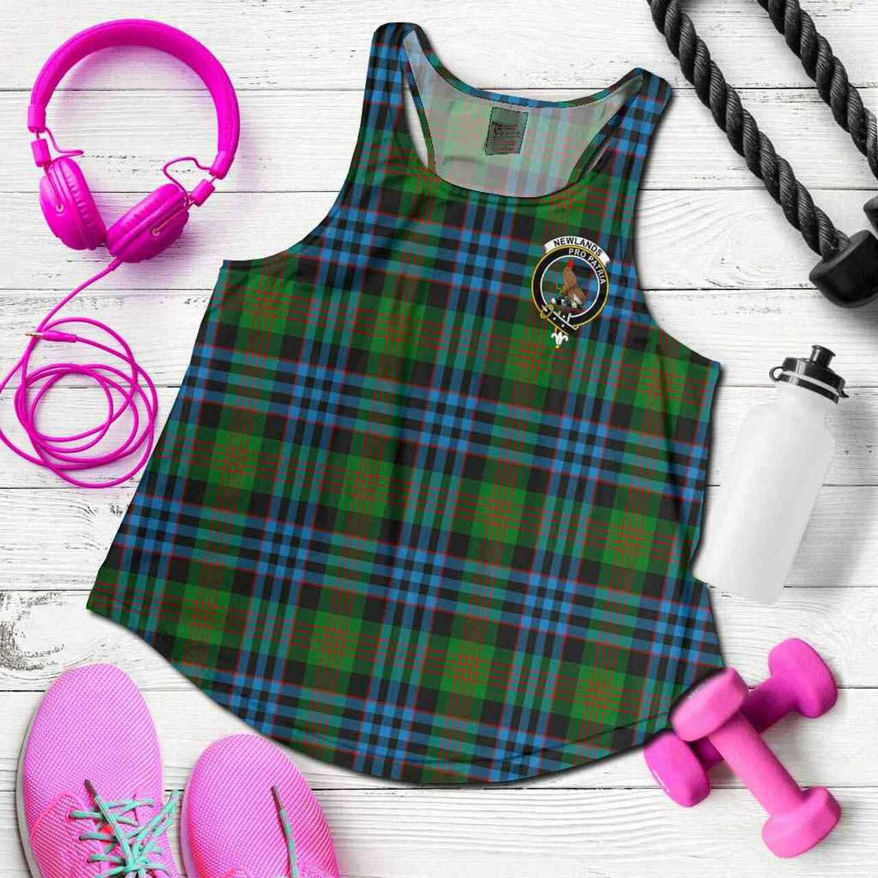 Newlands Tartan Crest Women Racerback Tank