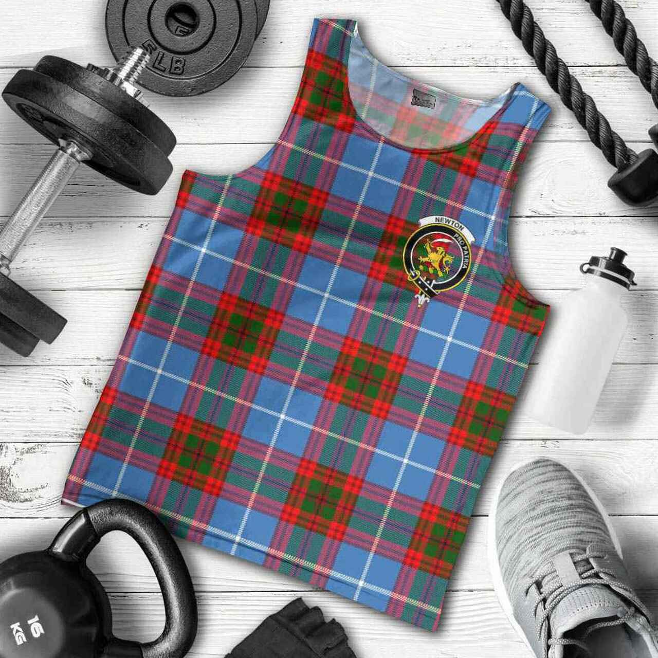 Newton Tartan Crest Men Tank Top