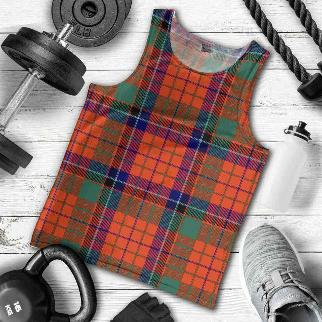 Nicolson Ancient Tartan Plaid Men Tank Top