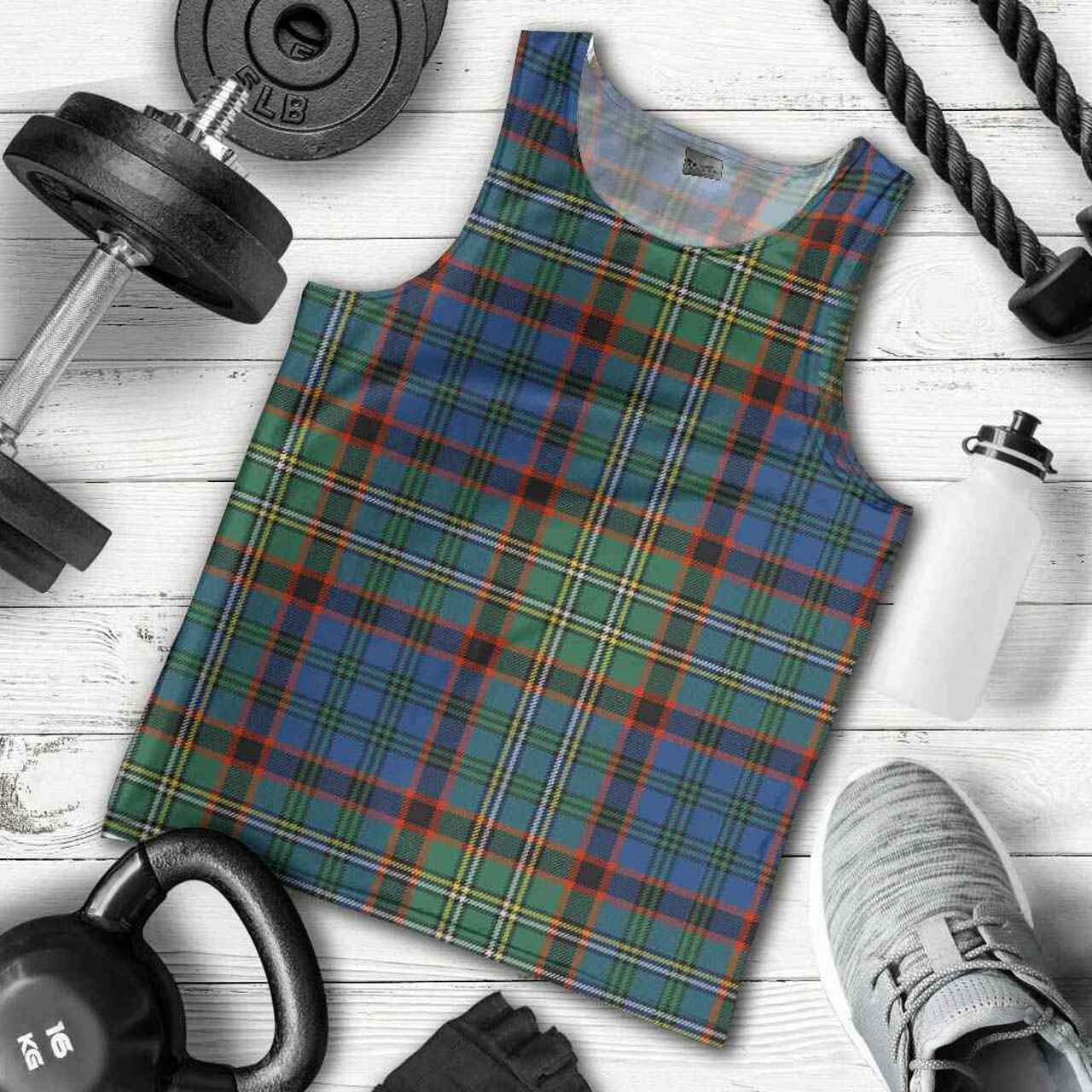 Nicolson Hunting Ancient Tartan Plaid Men Tank Top