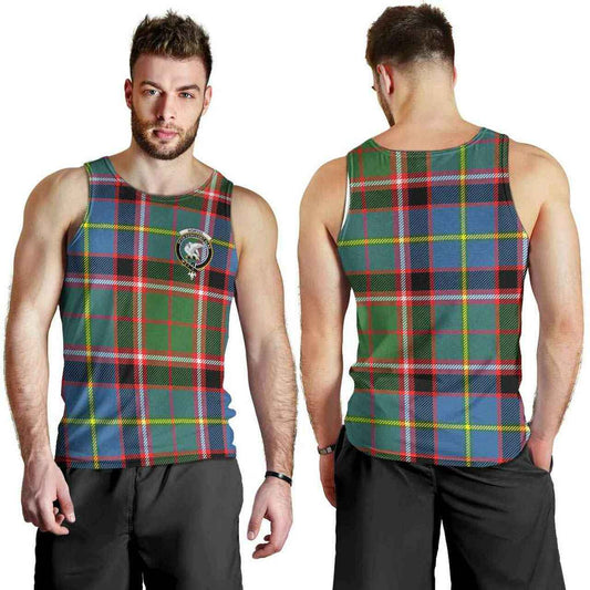 Norvel Tartan Crest Men Tank Top