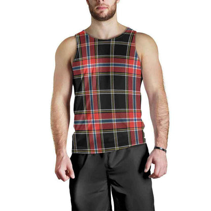 Norwegian Night Tartan Plaid Men Tank Top