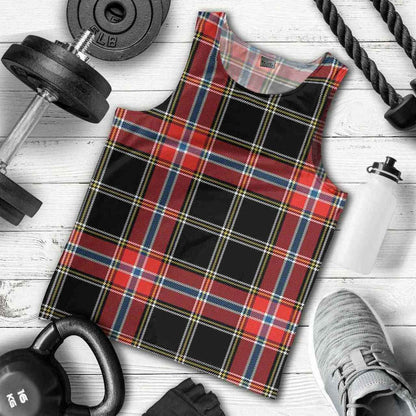 Norwegian Night Tartan Plaid Men Tank Top