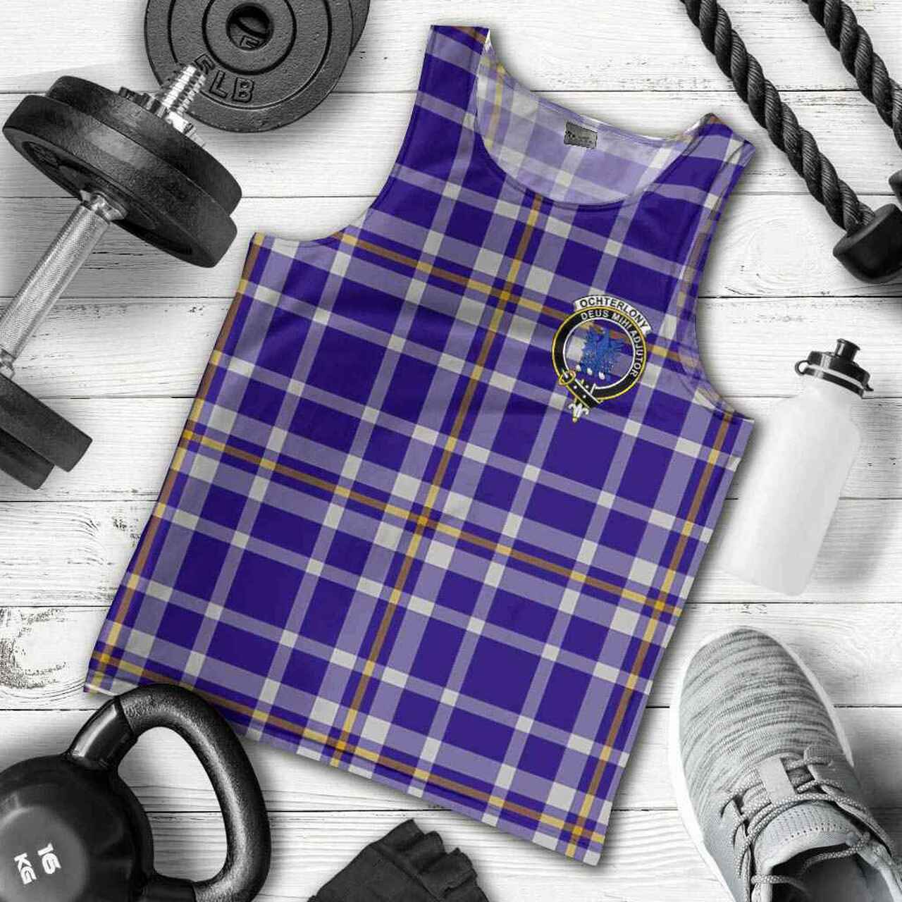 Ochterlony Tartan Crest Men Tank Top