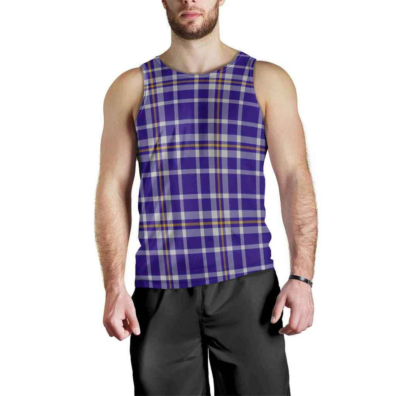 Ochterlony Tartan Plaid Men Tank Top