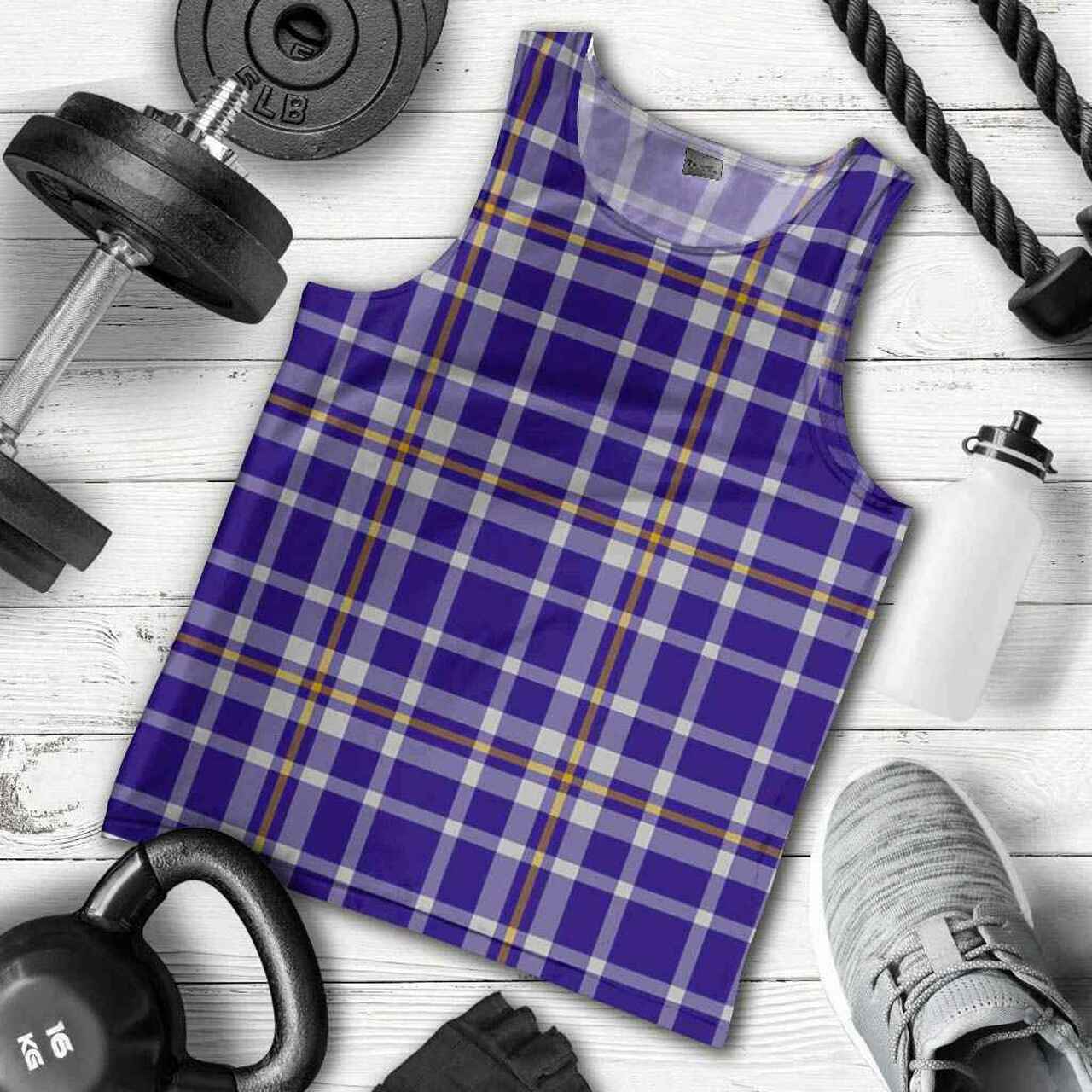 Ochterlony Tartan Plaid Men Tank Top