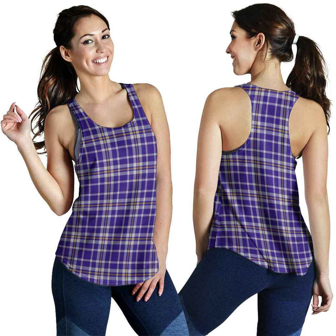 Ochterlony Tartan Plaid Women Racerback Tank