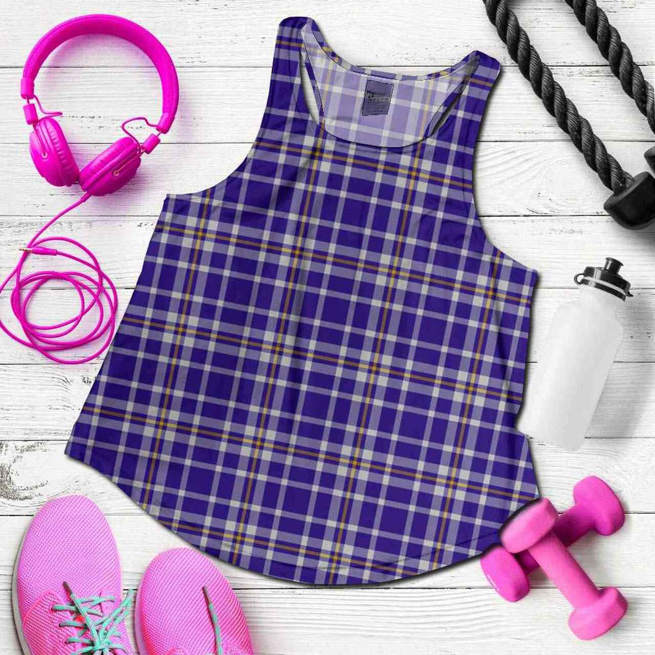 Ochterlony Tartan Plaid Women Racerback Tank