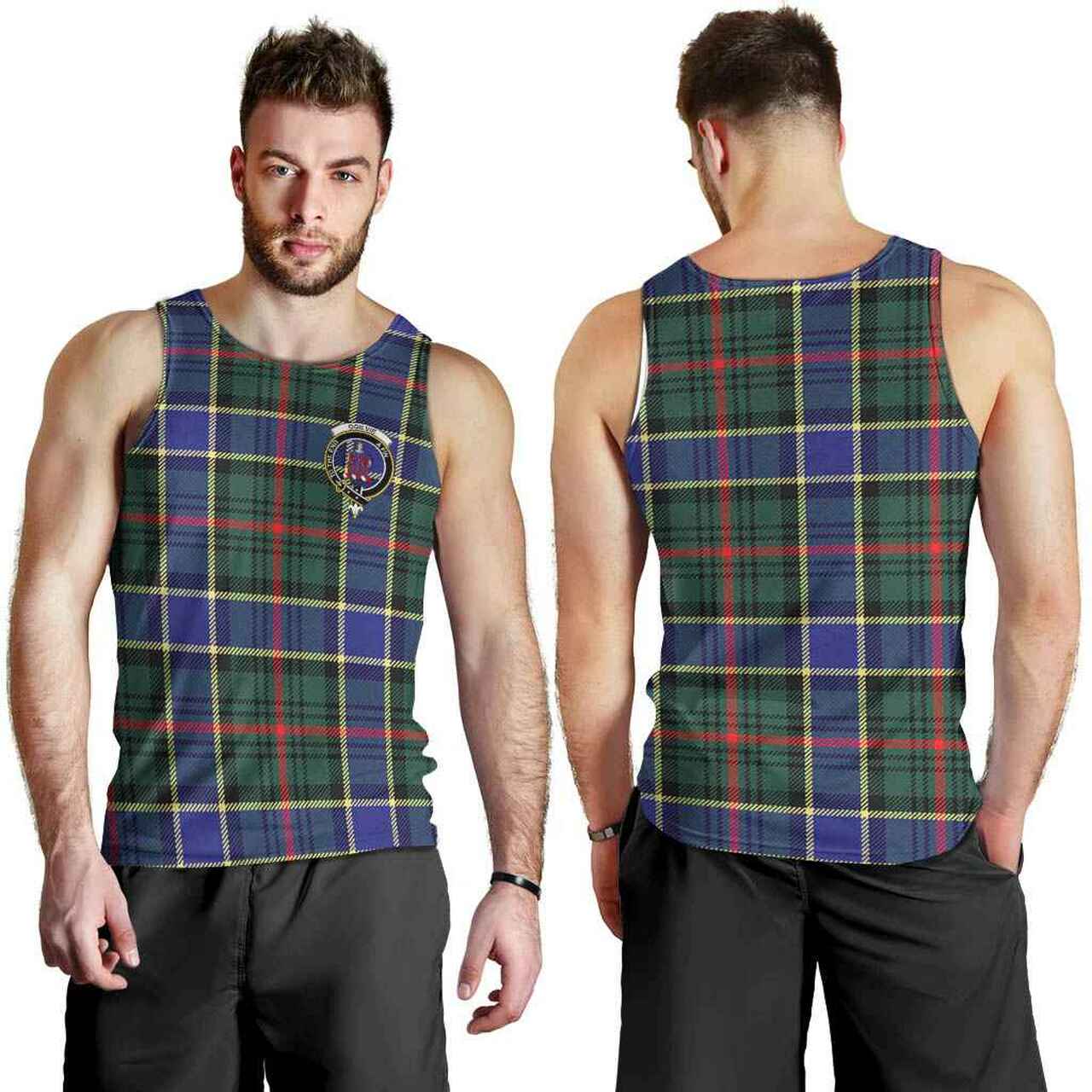 Ogilvie Tartan Crest Men Tank Top