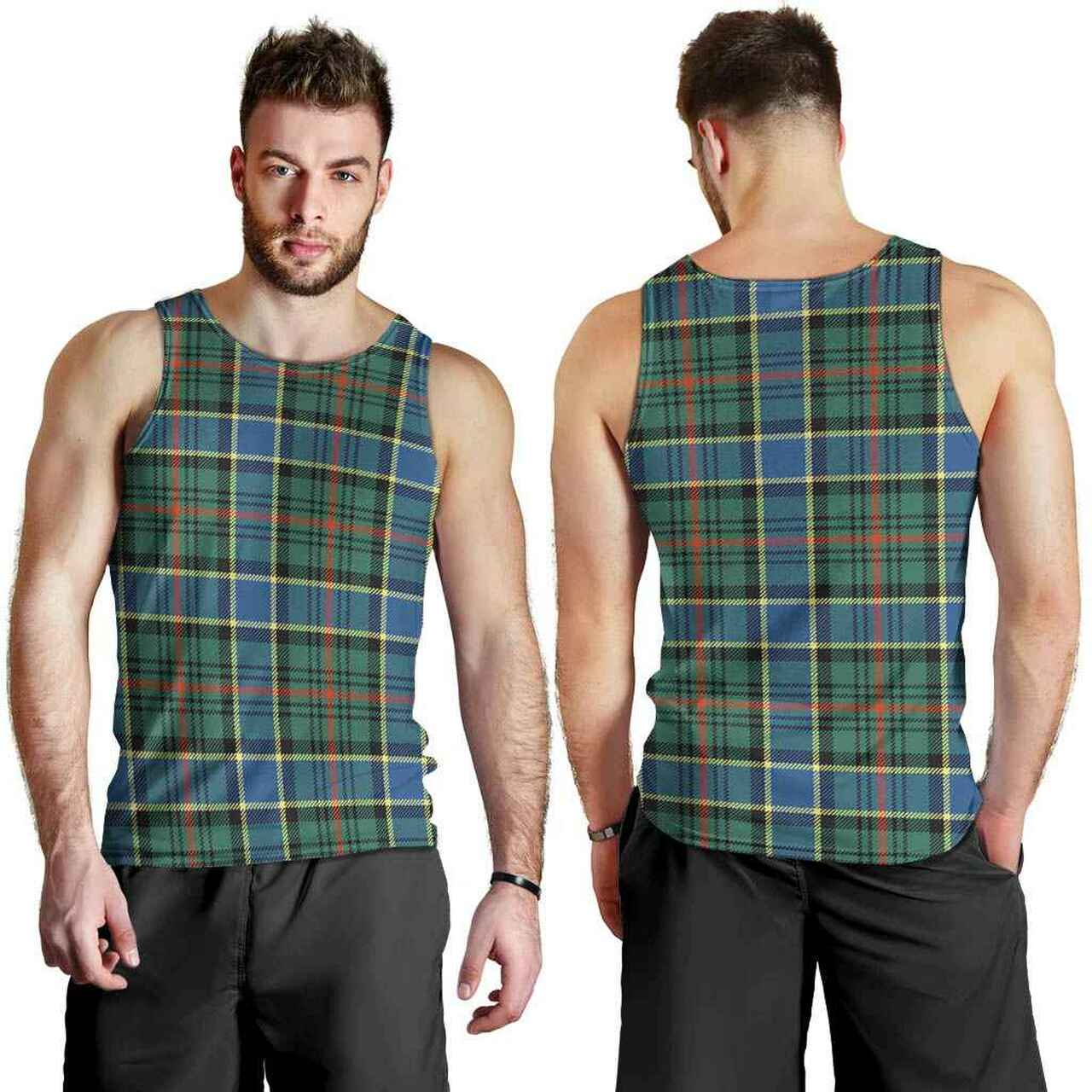 Ogilvie Hunting Ancient Tartan Plaid Men Tank Top