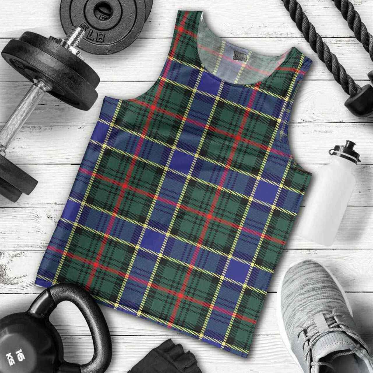 Ogilvie Hunting Modern Tartan Plaid Men Tank Top