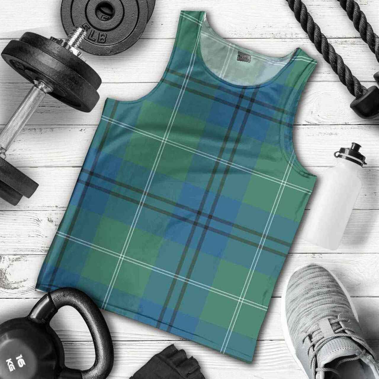 Oliphant Ancient Tartan Plaid Men Tank Top