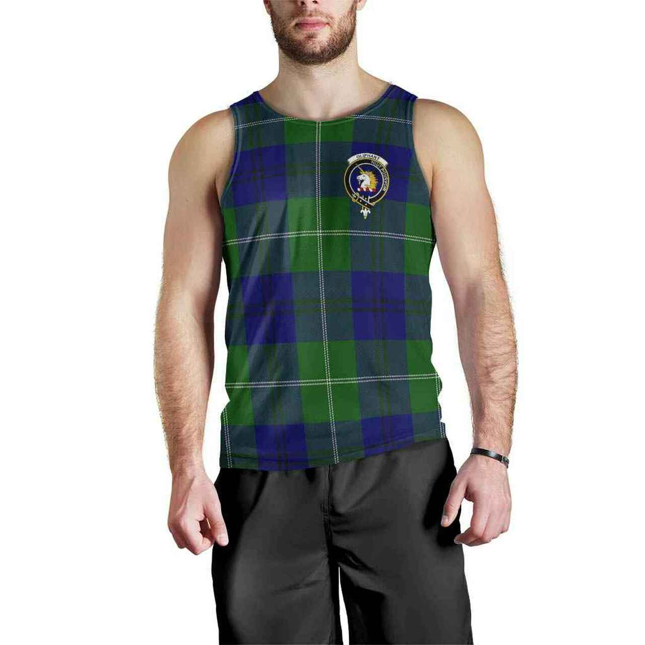 Oliphant Tartan Crest Men Tank Top