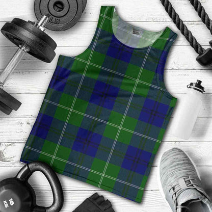 Oliphant Modern Tartan Plaid Men Tank Top