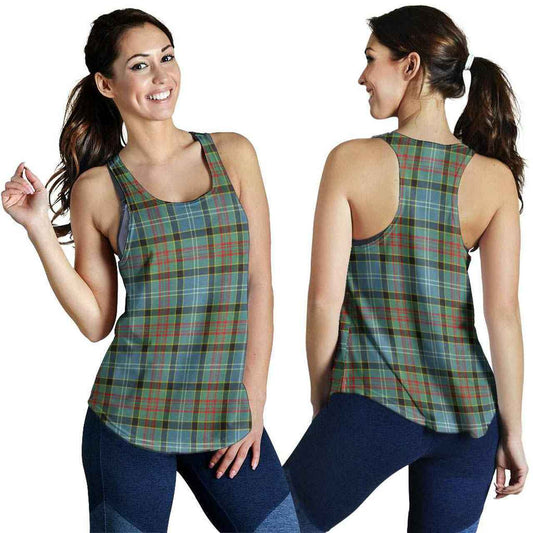 Paisley District Tartan Plaid Women Racerback Tank